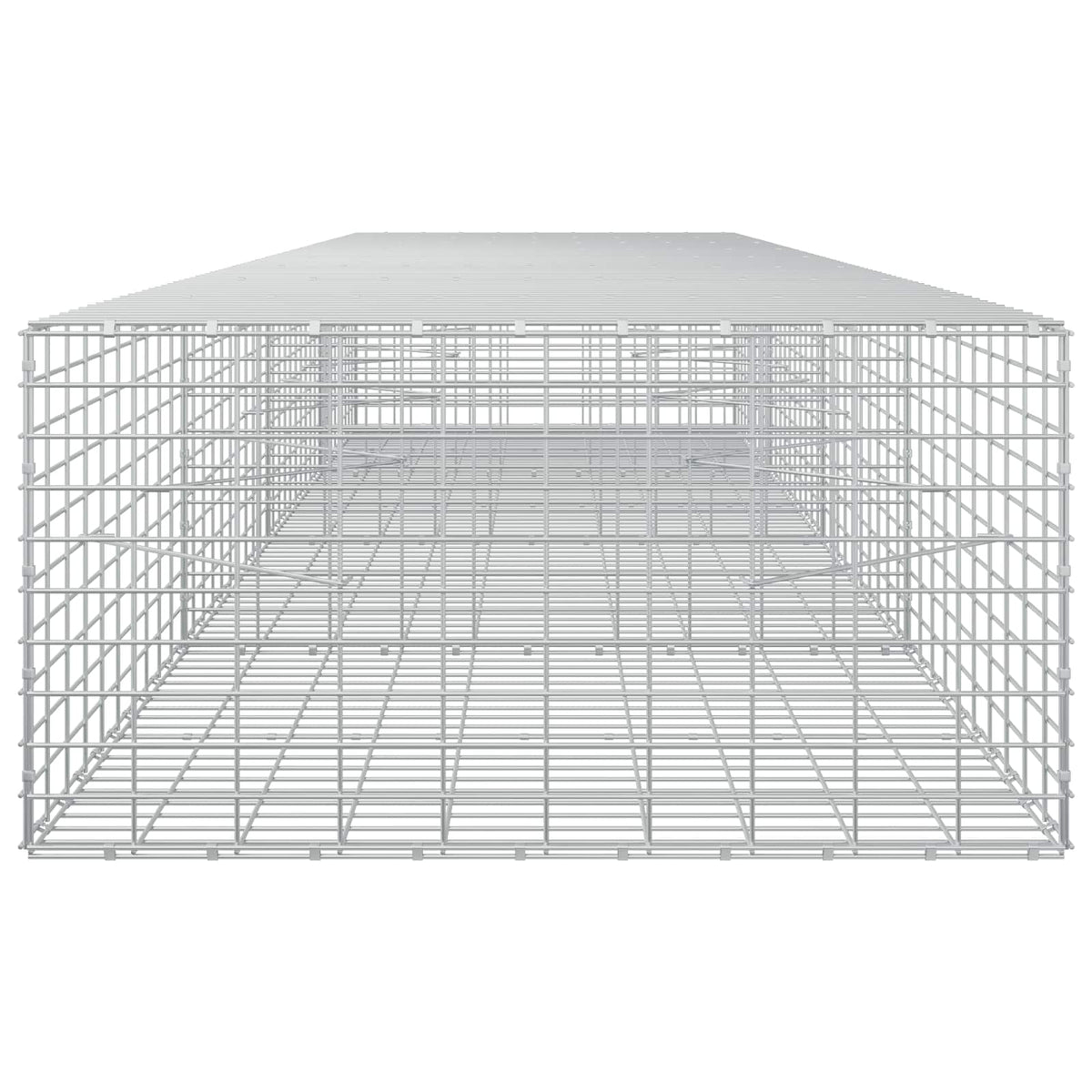 Γκαμπιόν με σύρμα 5 mm και πλέγμα 5x10 cm 400x100x50 εκ. - Pakobazaar
