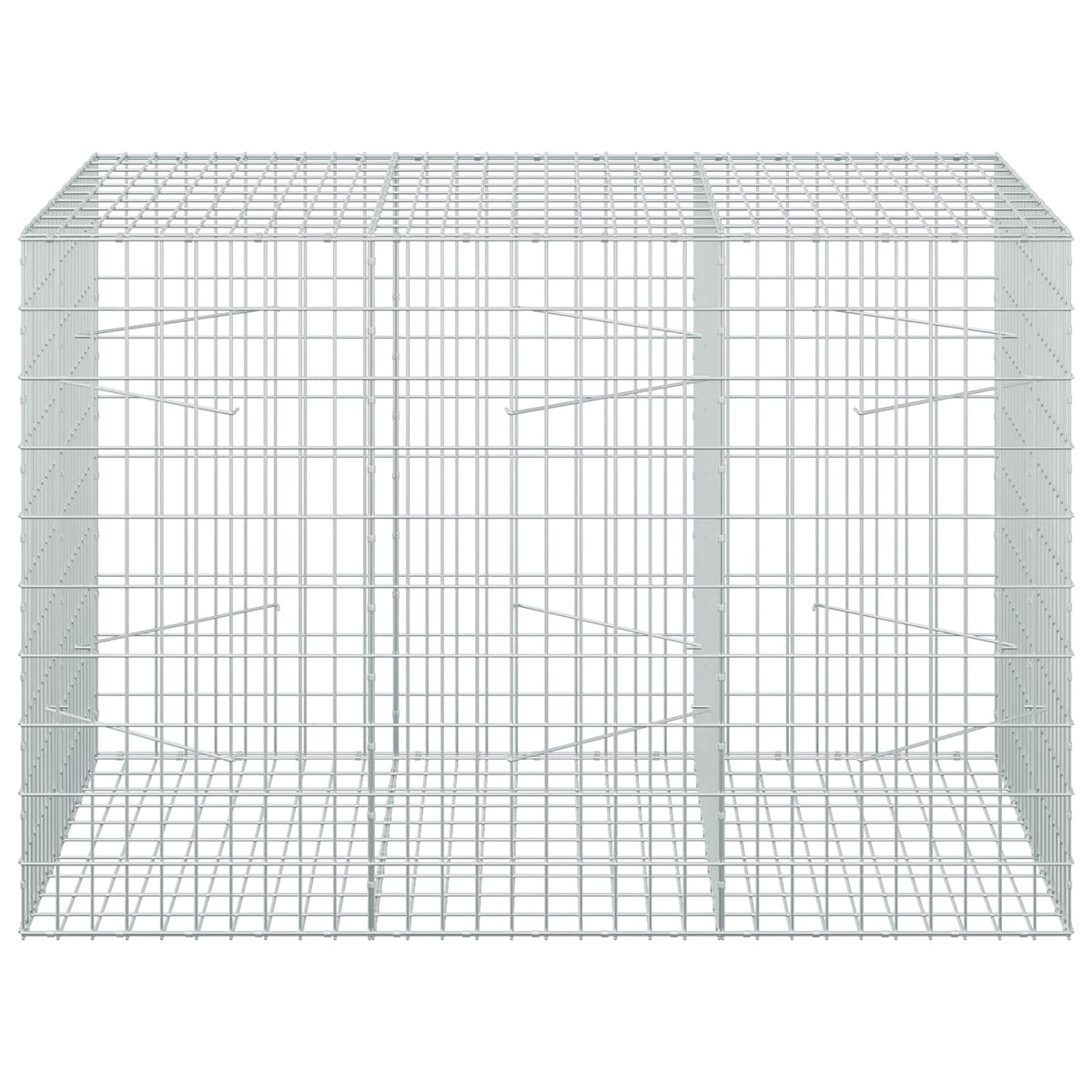 Γκαμπιόν με σύρμα 5 mm και πλέγμα 5x10 cm 150x100x100 εκ.
