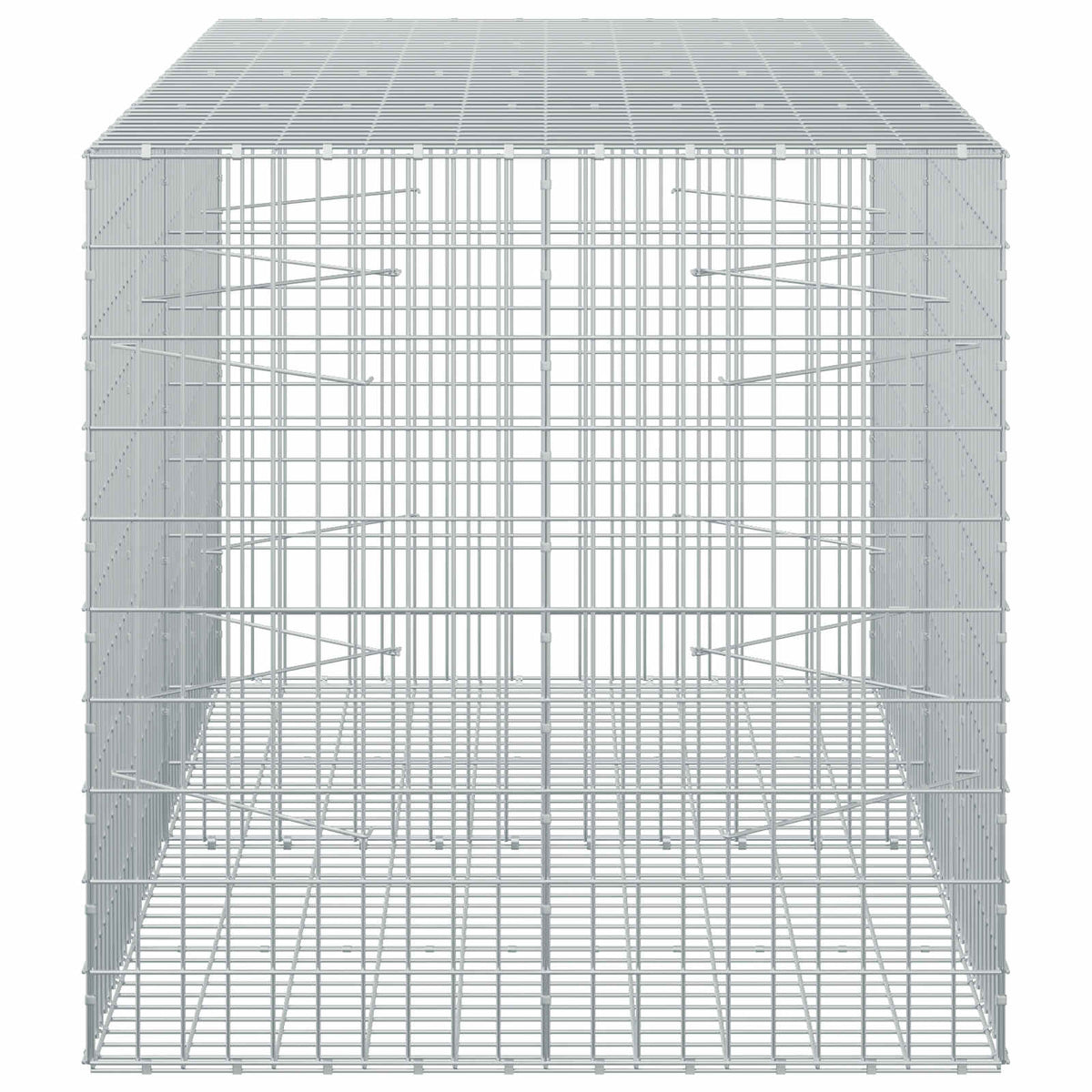 Γκαμπιόν με σύρμα 5 mm και πλέγμα 5x10 cm 200x100x100 εκ.