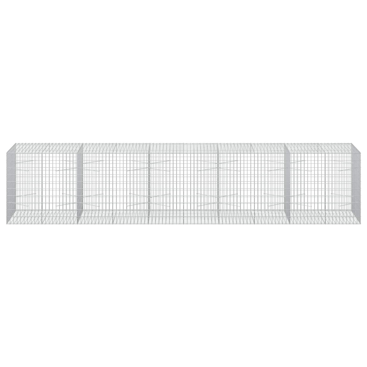 Γκαμπιόν με σύρμα 5 mm και πλέγμα 5x10 cm 500x100x100 εκ - Pakobazaar