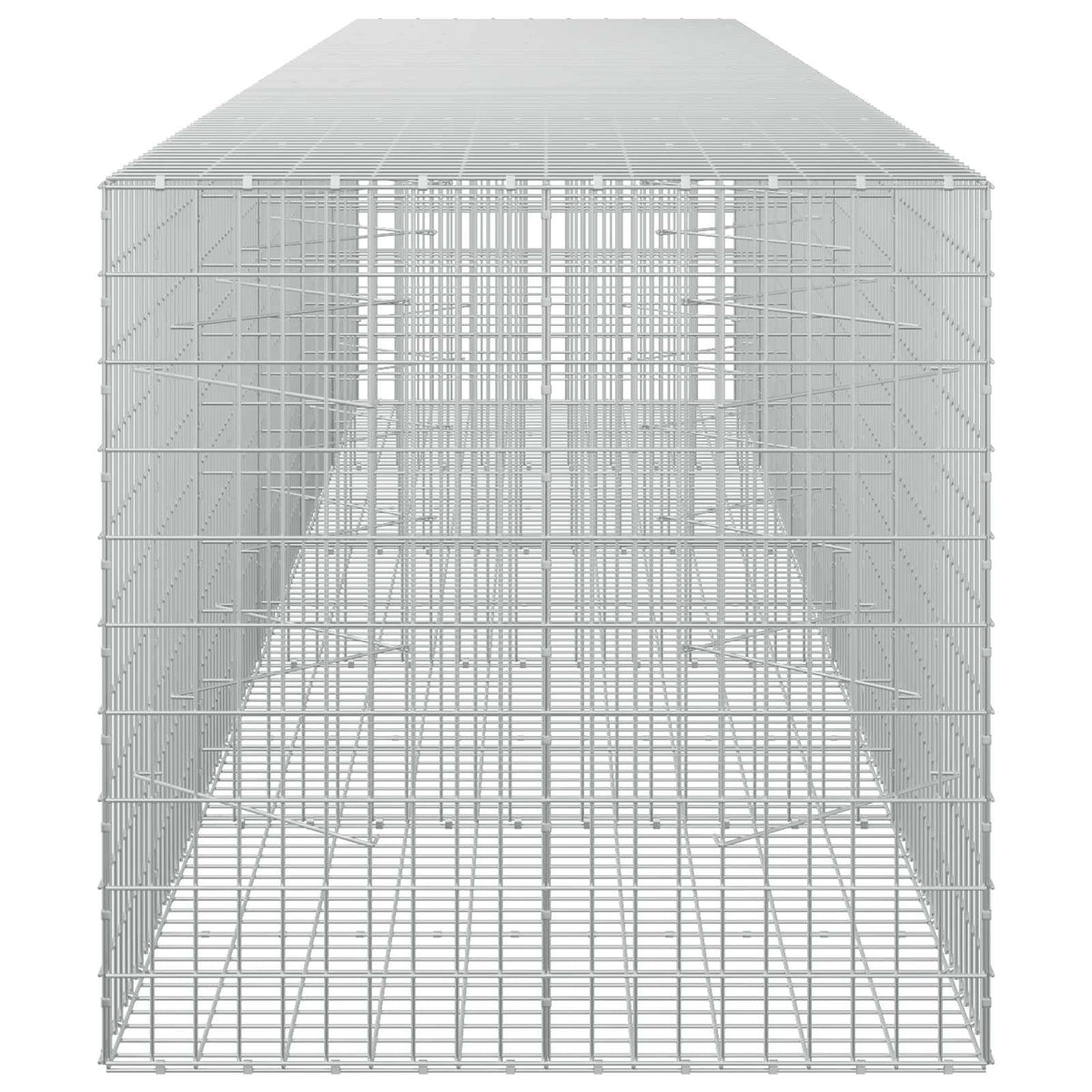 Γκαμπιόν με σύρμα 5 mm και πλέγμα 5x10 cm 500x100x100 εκ - Pakobazaar
