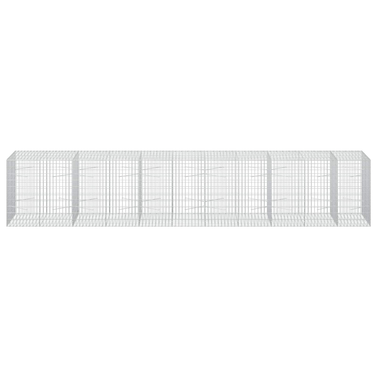 Γκαμπιόν με σύρμα 5 mm και πλέγμα 5x10 cm 550x100x100 εκ - Pakobazaar