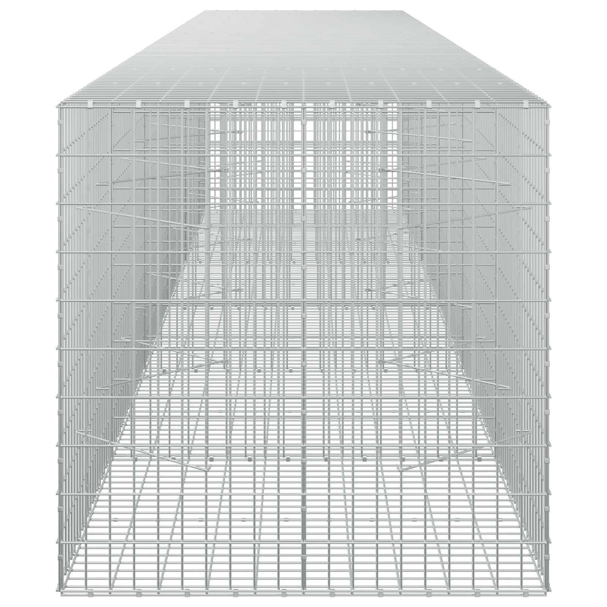 Γκαμπιόν με σύρμα 5 mm και πλέγμα 5x10 cm 550x100x100 εκ - Pakobazaar