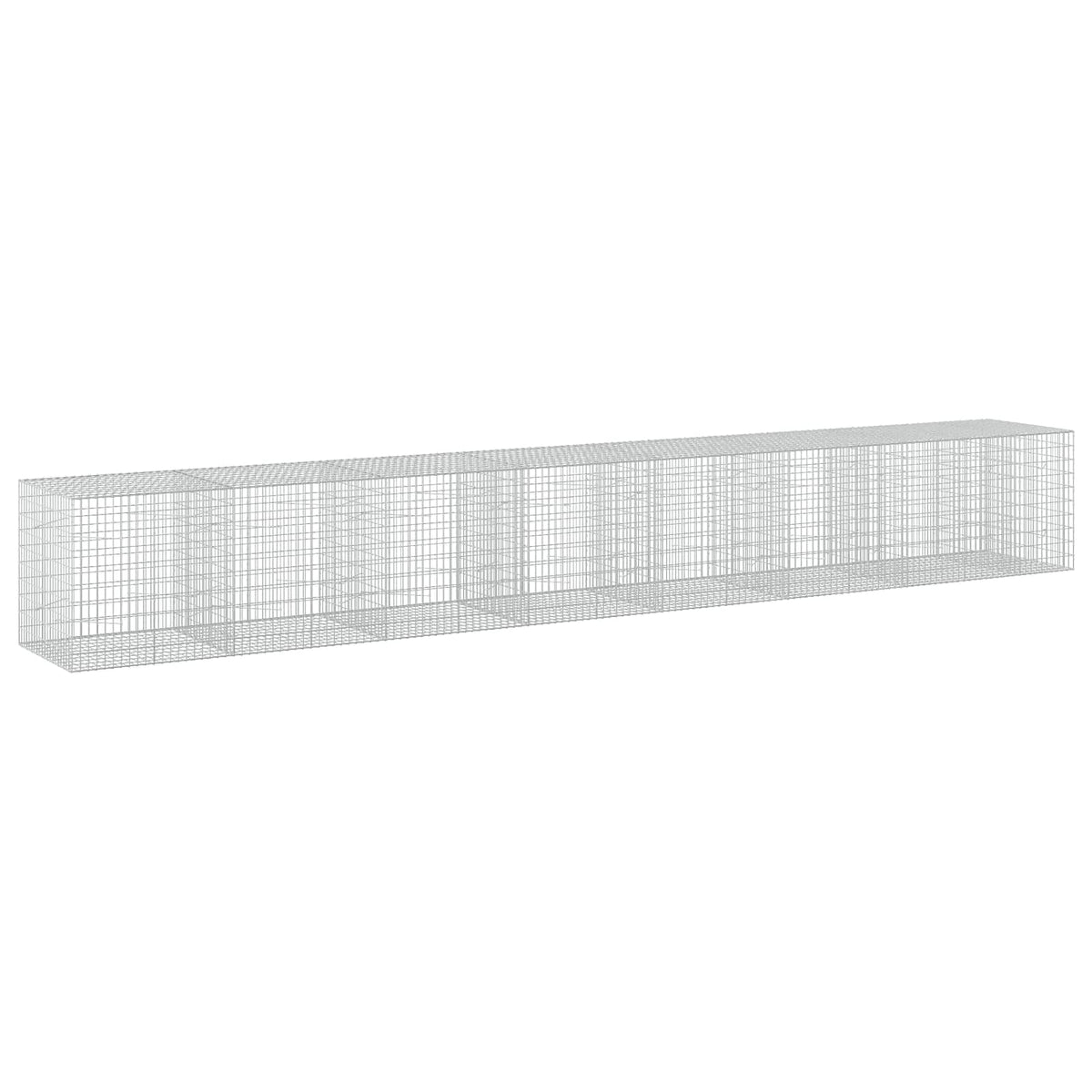 Γκαμπιόν με σύρμα 5 mm και πλέγμα 5x10 cm 750x100x100 εκ. - Pakobazaar