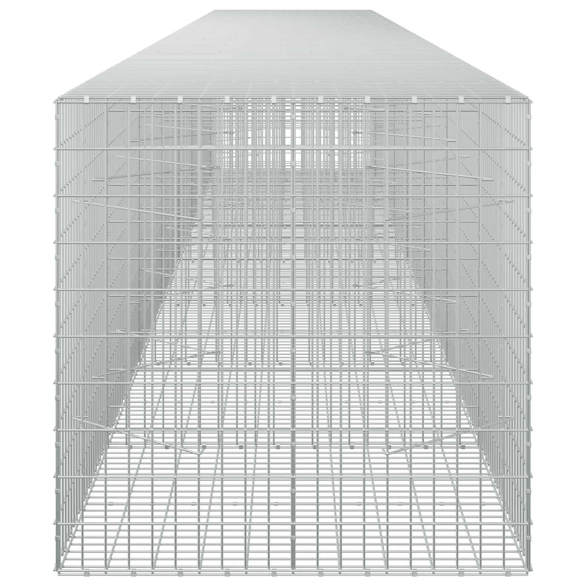 Γκαμπιόν με σύρμα 5 mm και πλέγμα 5x10 cm 750x100x100 εκ. - Pakobazaar