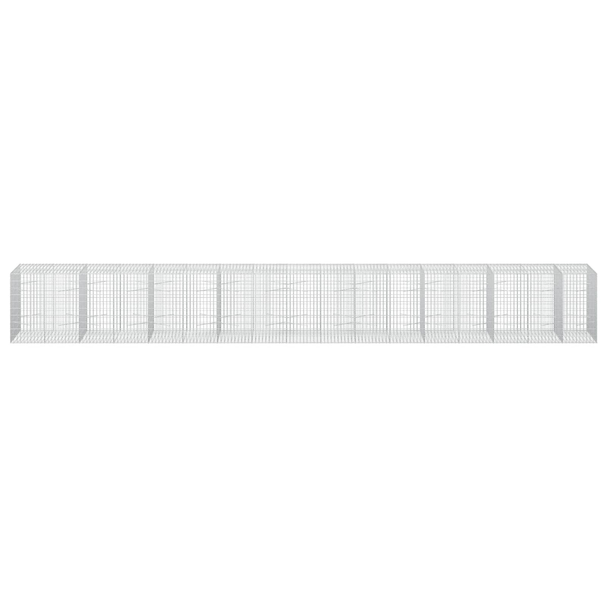 Γκαμπιόν με σύρμα 5 mm και πλέγμα 5x10 cm 850x100x100 εκ - Pakobazaar