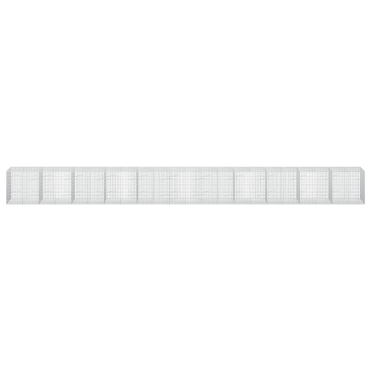 Γκαμπιόν με σύρμα 5 mm και πλέγμα 5x10 cm 1100x100x100 εκ