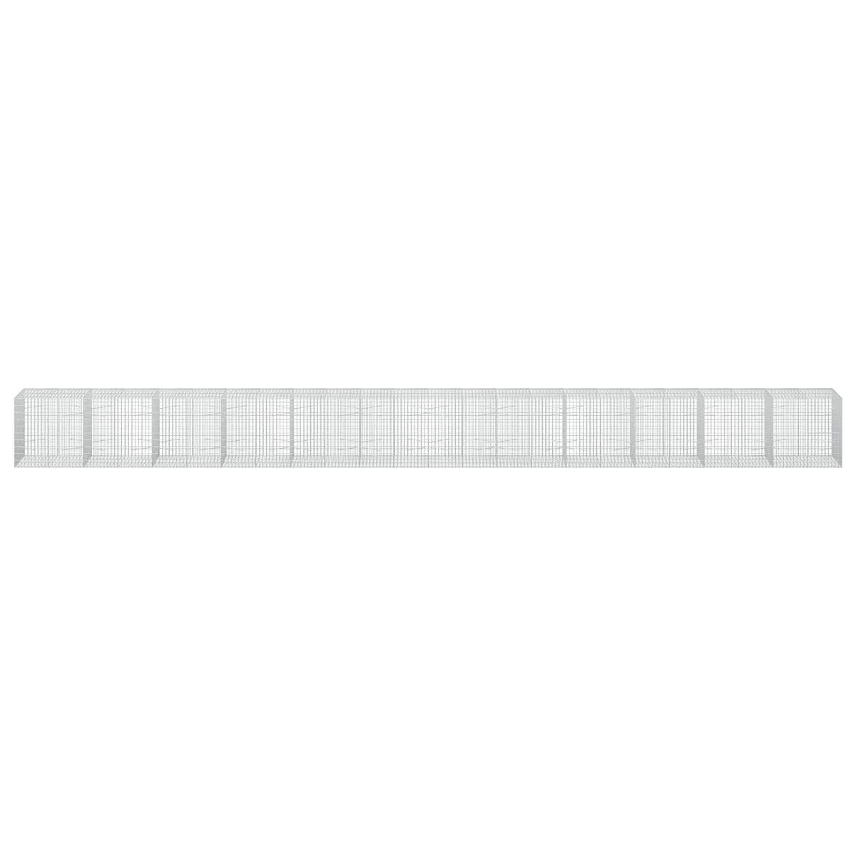 Γκαμπιόν με σύρμα 5 mm και πλέγμα 5x10 cm 1200x100x100 εκ - Pakobazaar