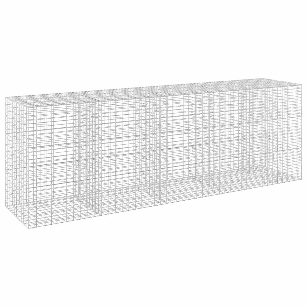 Γκαμπιόν με σύρμα 5 mm και πλέγμα 5x10 cm 450x100x150 εκ. - Pakobazaar