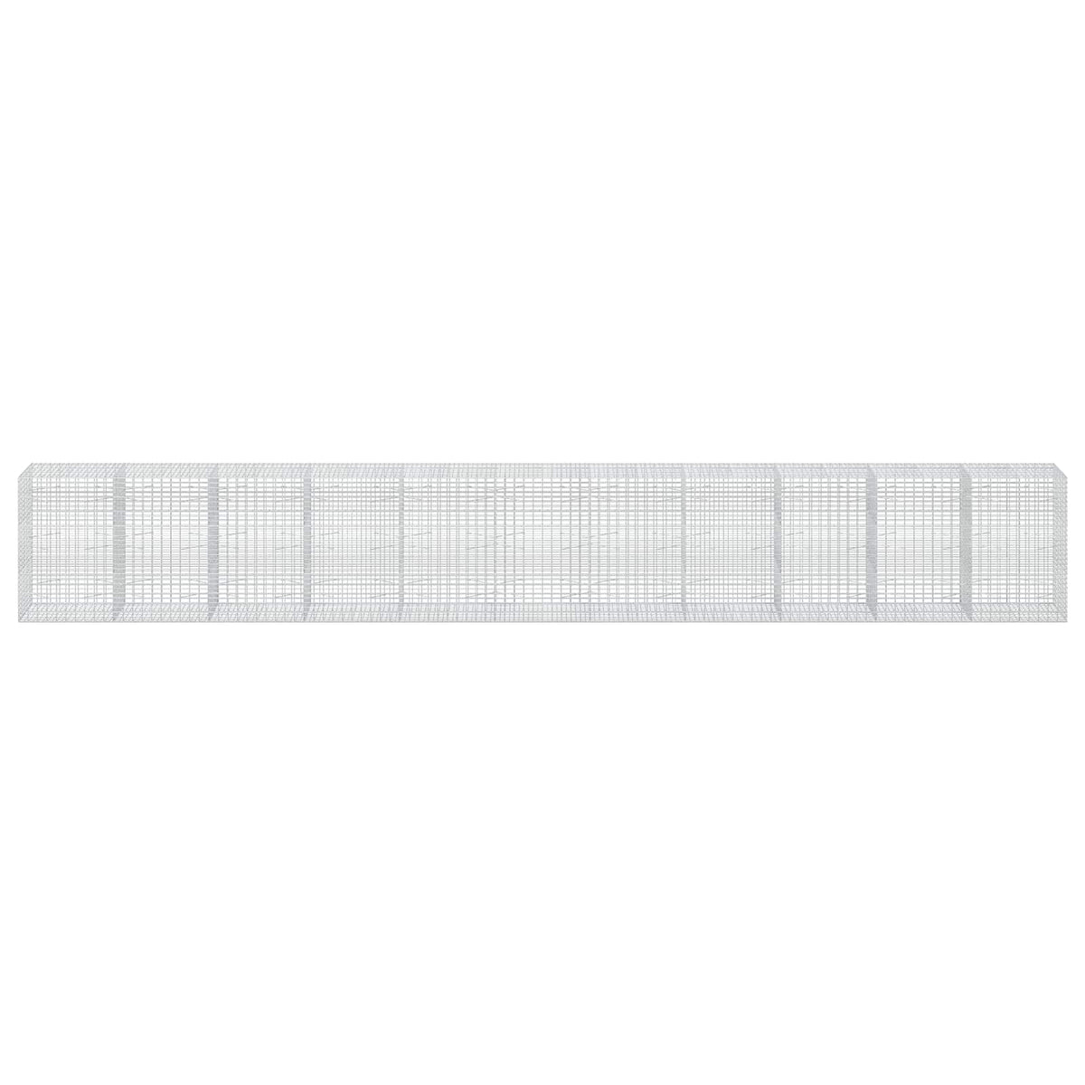 Γκαμπιόν με σύρμα 5 mm και πλέγμα 5x10 cm 1100x100x150 εκ. - Pakobazaar