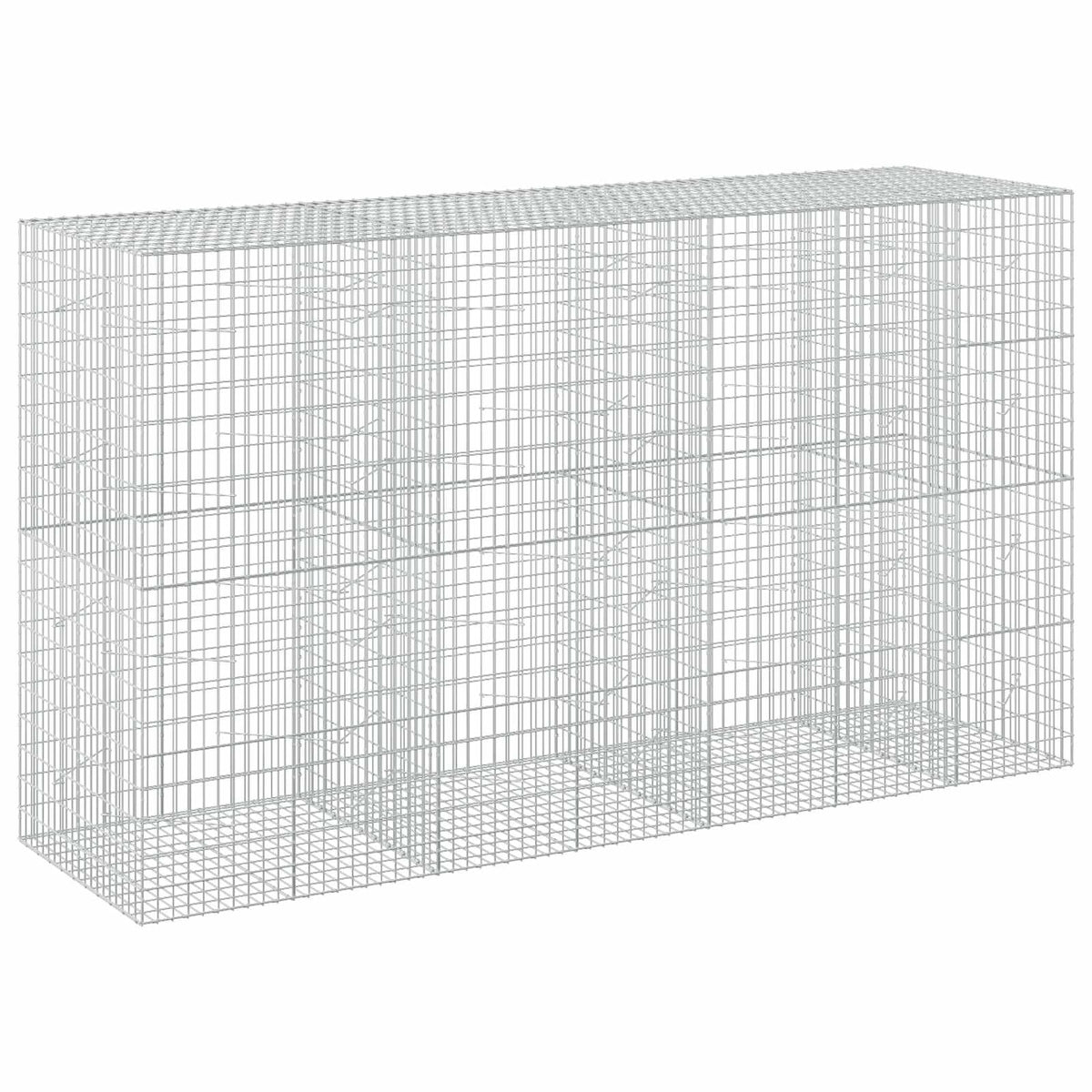 Γκαμπιόν με σύρμα 5 mm και πλέγμα 5x10 cm 350x100x200 εκ. - Pakobazaar