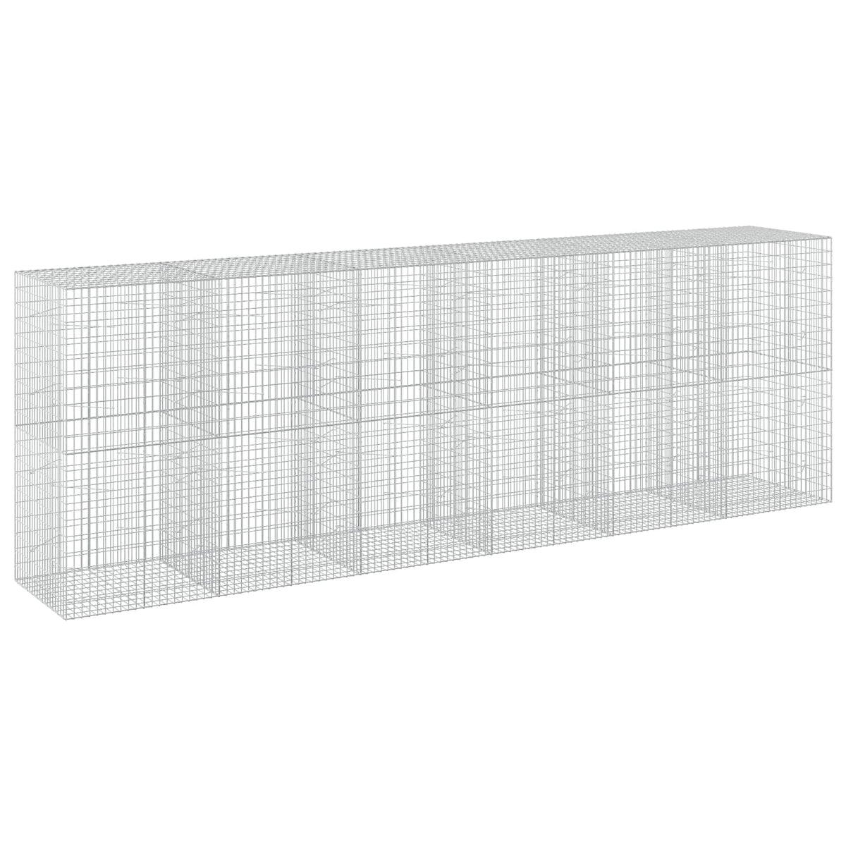 Γκαμπιόν με σύρμα 5 mm και πλέγμα 5x10 cm 600x100x200 εκ - Pakobazaar