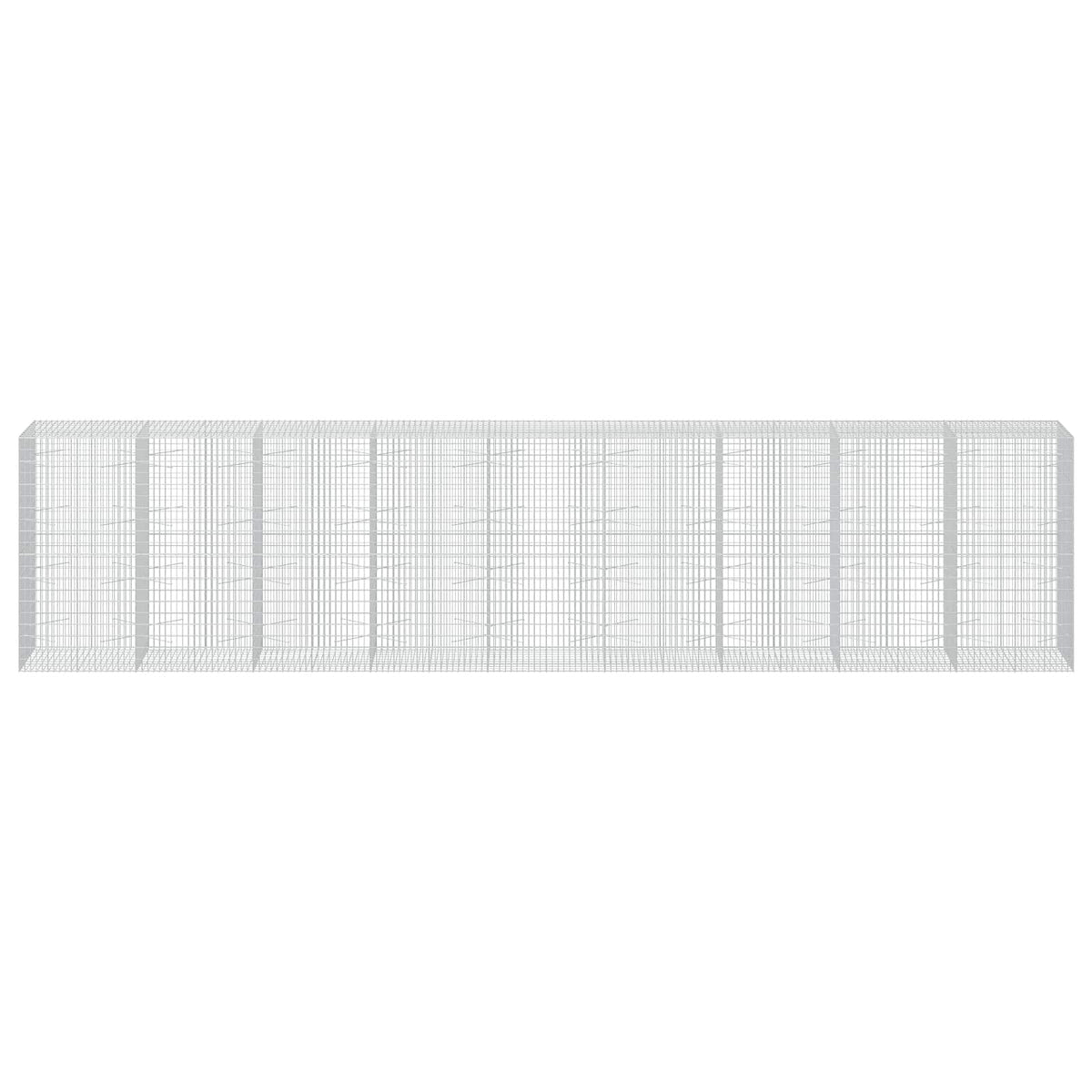 Γκαμπιόν με σύρμα 5 mm και πλέγμα 5x10 cm 900x100x200 εκ - Pakobazaar