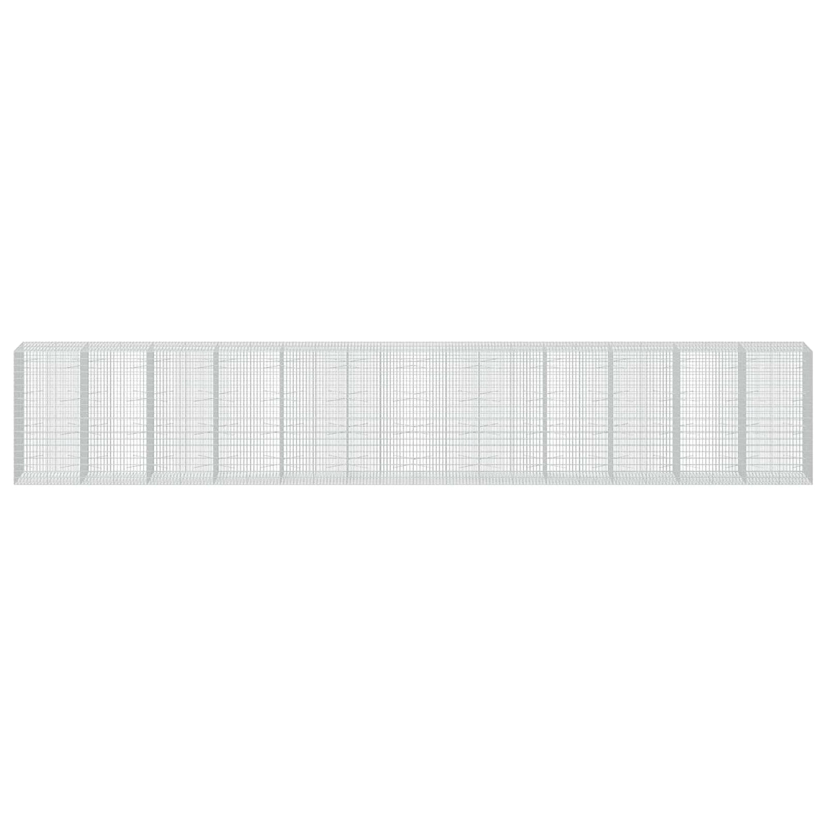Γκαμπιόν με σύρμα 5 mm και πλέγμα 5x10 cm 1200x100x200 εκ. - Pakobazaar
