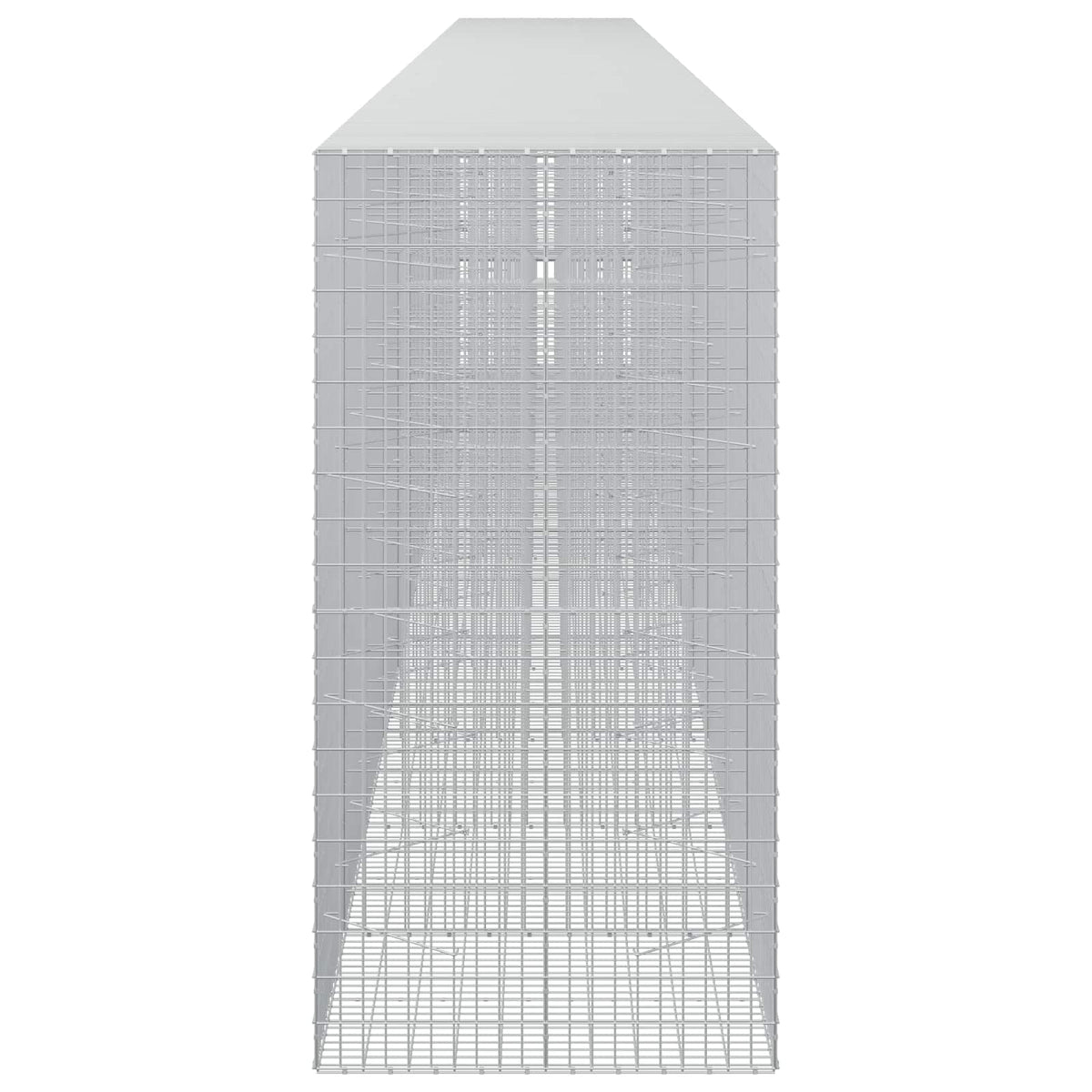 Γκαμπιόν με σύρμα 5 mm και πλέγμα 5x10 cm 1200x100x200 εκ. - Pakobazaar