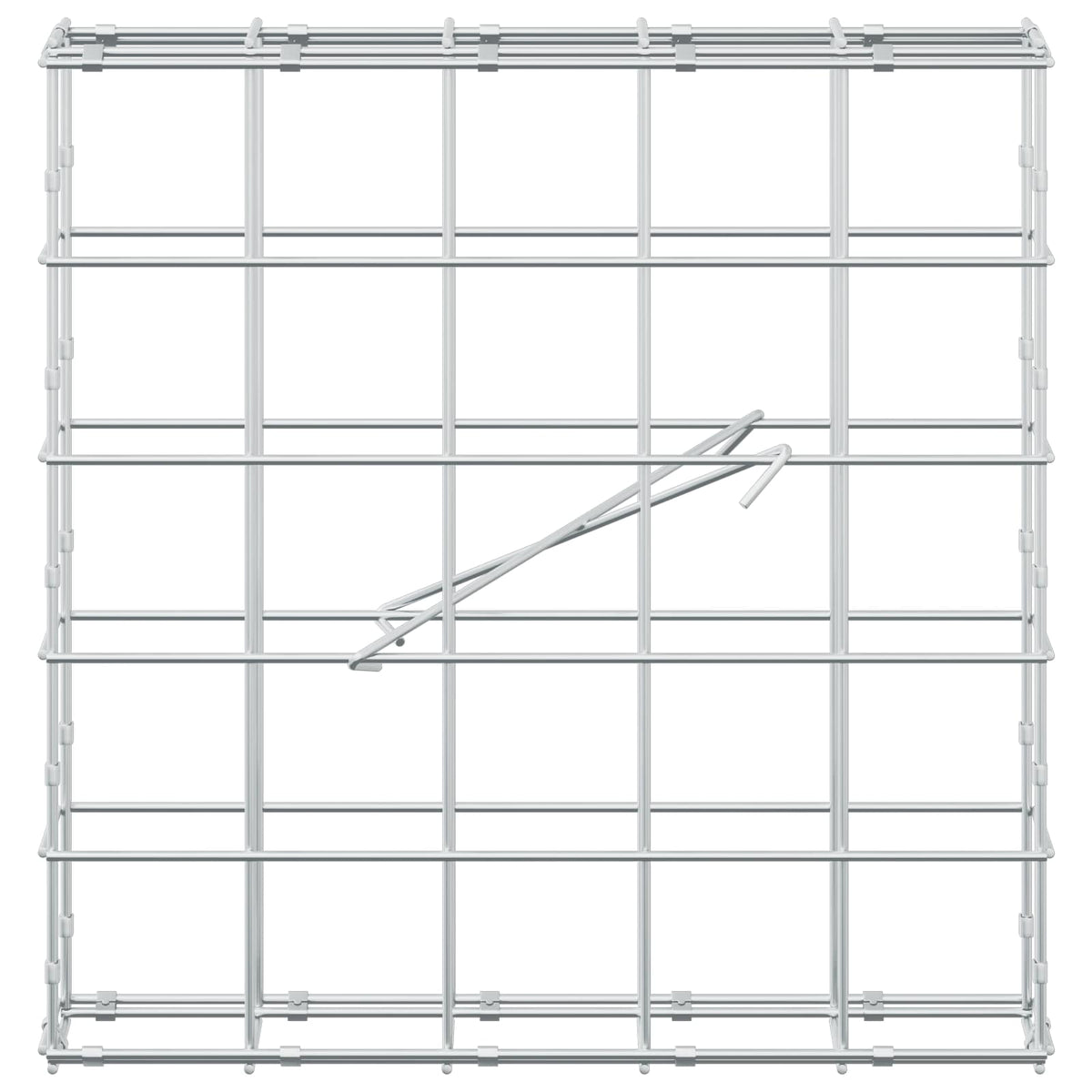 Γκαμπιόν με σύρμα 5 mm και πλέγμα 10x10 cm 50x10x50 εκ - Pakobazaar
