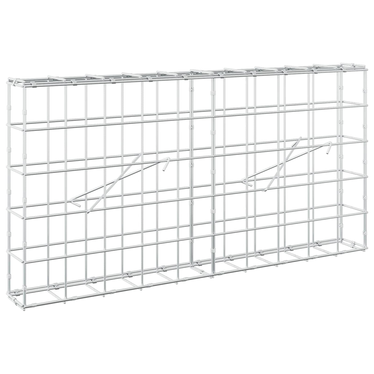 Γκαμπιόν με σύρμα 5 mm και πλέγμα 10x10 cm 100x10x50 εκ - Pakobazaar