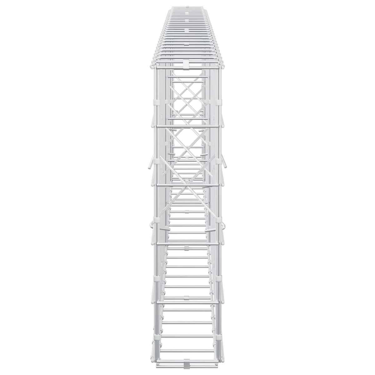Γκαμπιόν με σύρμα 5 mm και πλέγμα 10x10 cm 250x10x50 εκ - Pakobazaar