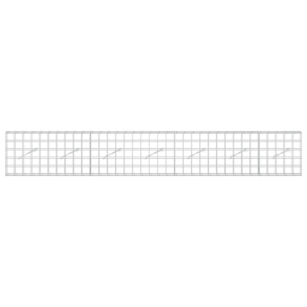 Γκαμπιόν με σύρμα 5 mm και πλέγμα 10x10 cm 350x10x50 εκ - Pakobazaar