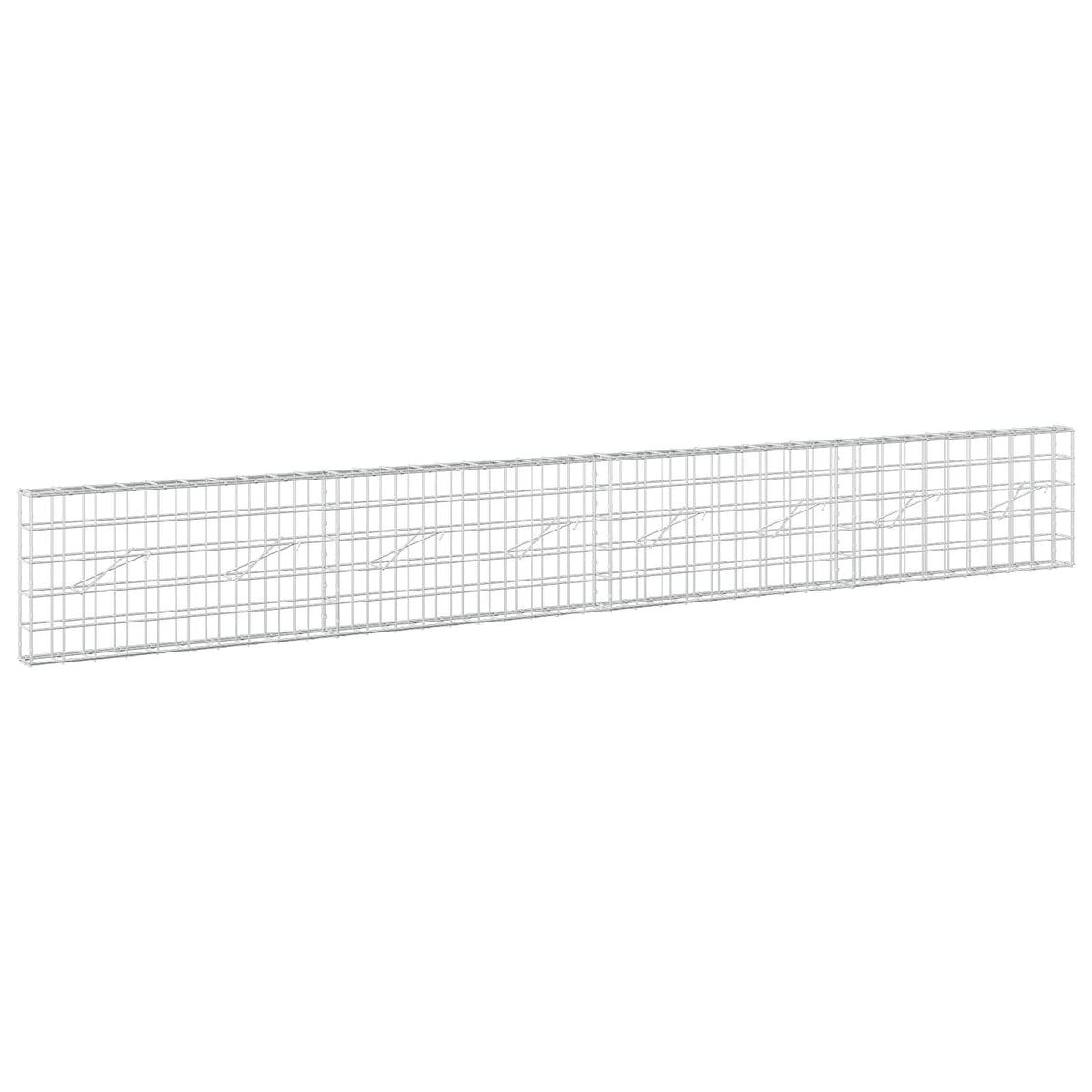Γκαμπιόν με σύρμα 5 mm και πλέγμα 10x10 cm 400x10x50 εκ - Pakobazaar
