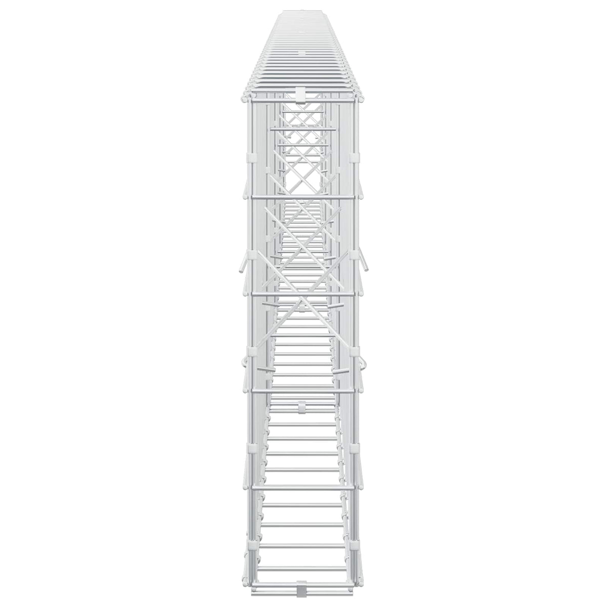 Γκαμπιόν με σύρμα 5 mm και πλέγμα 10x10 cm 400x10x50 εκ - Pakobazaar