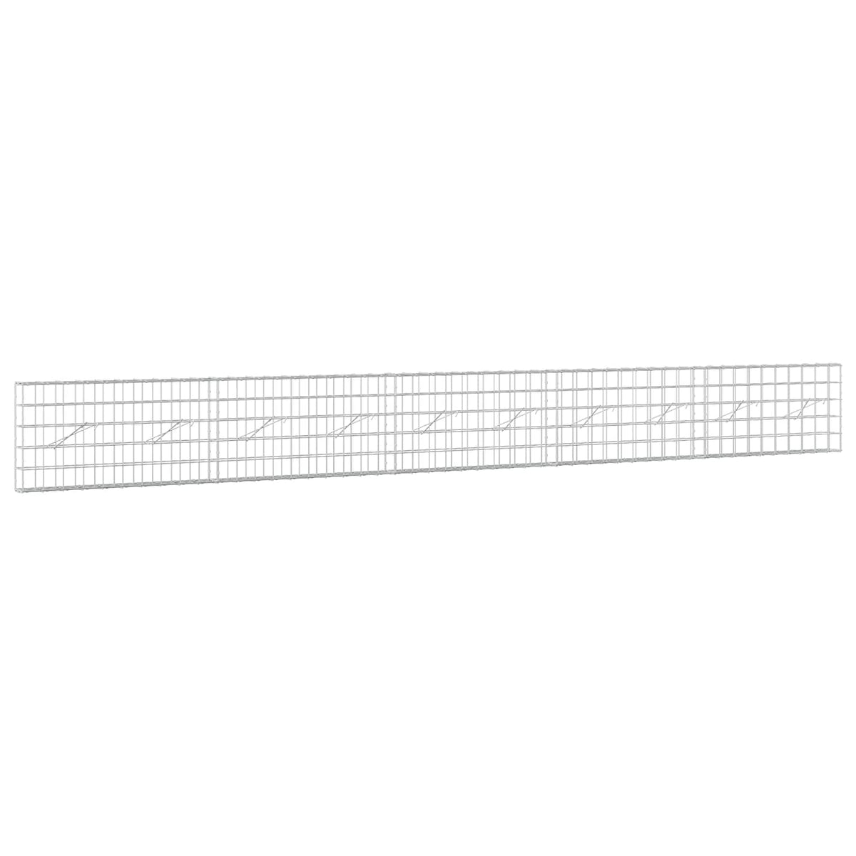Γκαμπιόν με σύρμα 5 mm και πλέγμα 10x10 cm 500x10x50 εκ - Pakobazaar