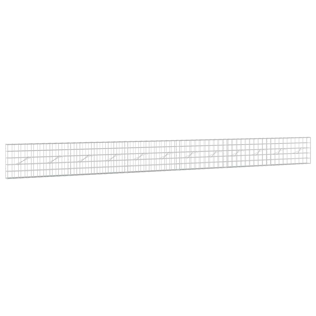 Γκαμπιόν με σύρμα 5 mm και πλέγμα 10x10 cm 600x10x50 εκ