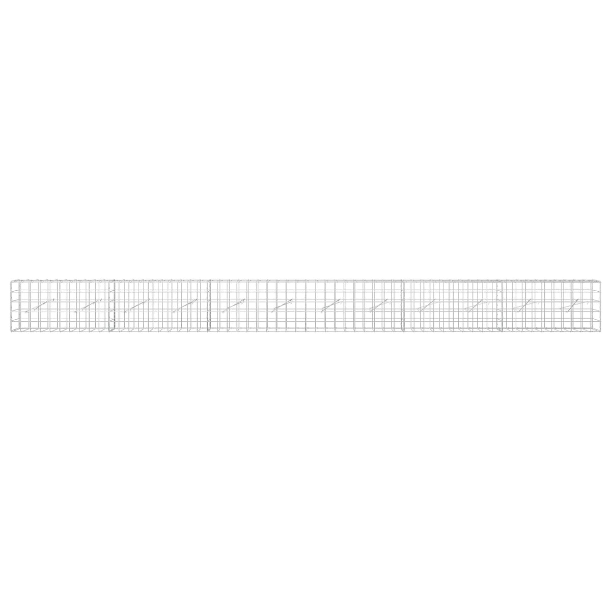 Γκαμπιόν με σύρμα 5 mm και πλέγμα 10x10 cm 600x10x50 εκ