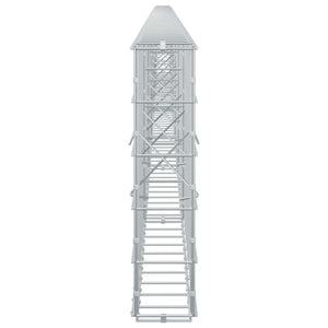 Γκαμπιόν με σύρμα 5 mm και πλέγμα 10x10 cm 700x10x50 εκ. - Pakobazaar