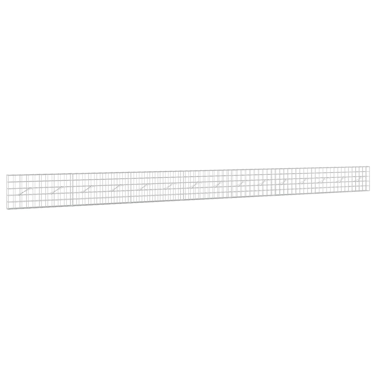 Γκαμπιόν με σύρμα 5 mm και πλέγμα 10x10 cm 750x10x50 εκ. - Pakobazaar