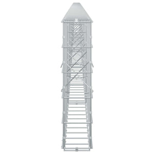 Γκαμπιόν με σύρμα 5 mm και πλέγμα 10x10 cm 750x10x50 εκ. - Pakobazaar