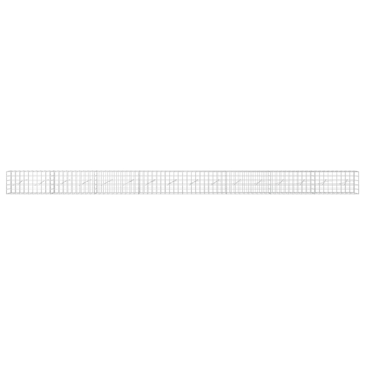 Γκαμπιόν με σύρμα 5 mm και πλέγμα 10x10 cm 800x10x50 εκ - Pakobazaar