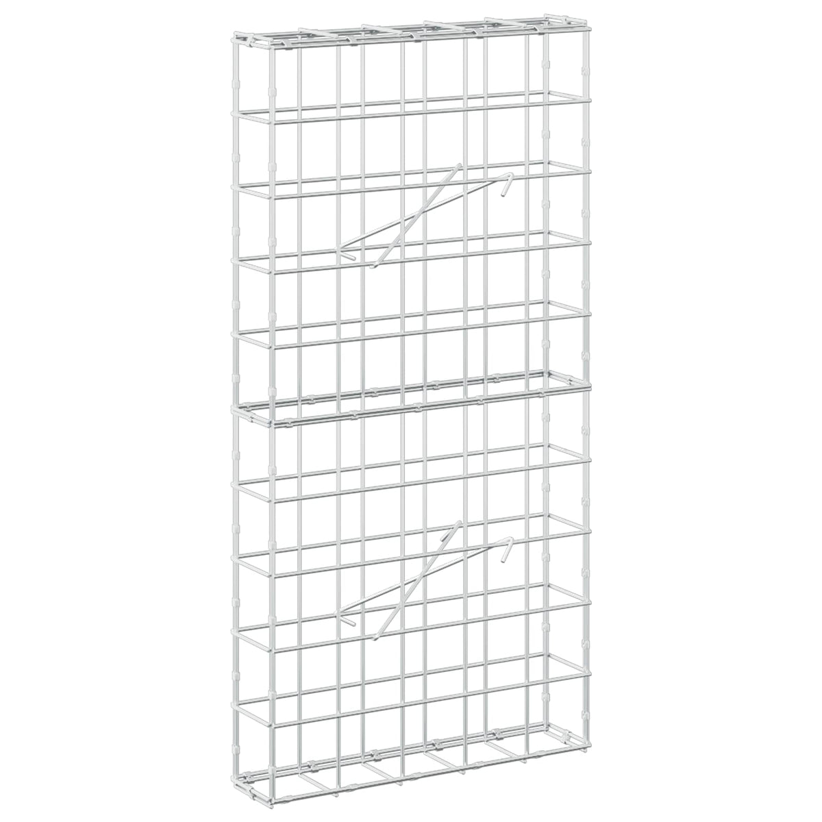 Γκαμπιόν με σύρμα 5 mm και πλέγμα 10x10 cm 50x10x100 εκ - Pakobazaar