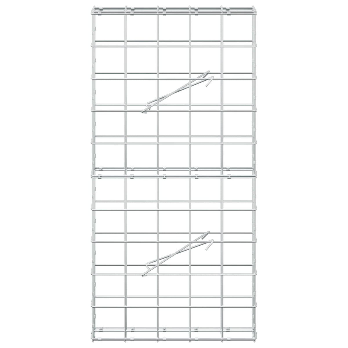 Γκαμπιόν με σύρμα 5 mm και πλέγμα 10x10 cm 50x10x100 εκ - Pakobazaar