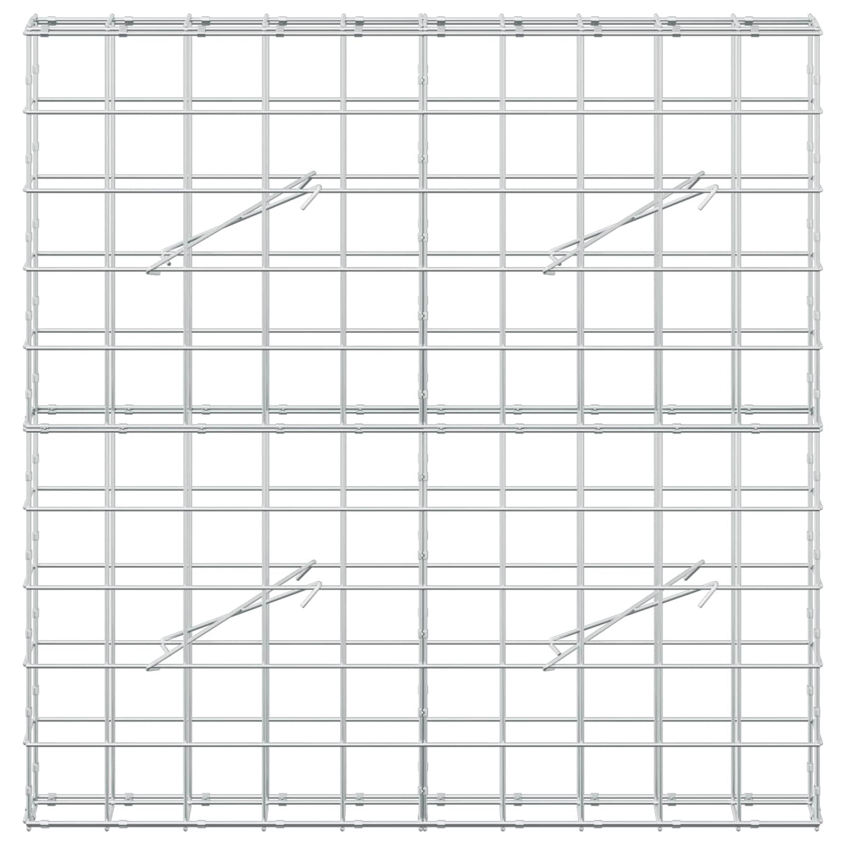 Γκαμπιόν με σύρμα 5 mm και πλέγμα 10x10 cm 100x10x100 εκ. - Pakobazaar