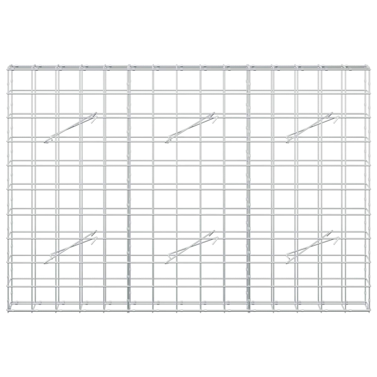 Γκαμπιόν με σύρμα 5 mm και πλέγμα 10x10 cm 150x10x100 εκ - Pakobazaar