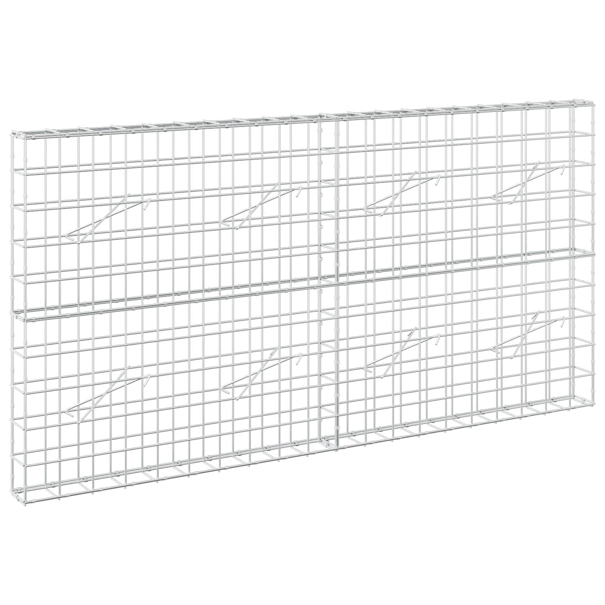 Γκαμπιόν με σύρμα 5 mm και πλέγμα 10x10 cm 200x10x100 εκ - Pakobazaar