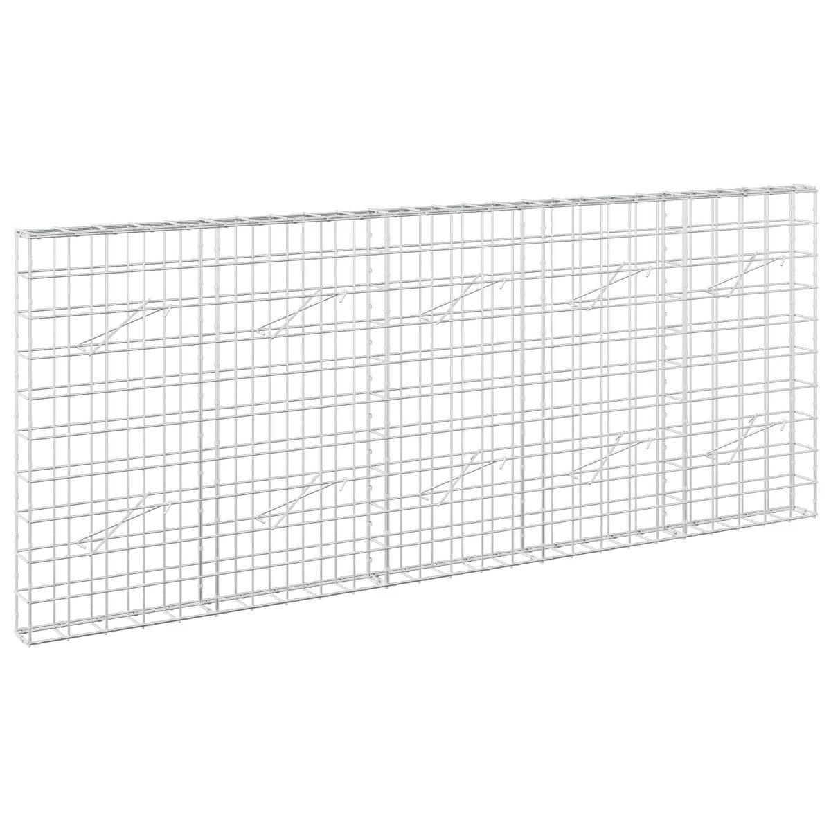 Γκαμπιόν με σύρμα 5 mm και πλέγμα 10x10 cm 250x10x100 εκ