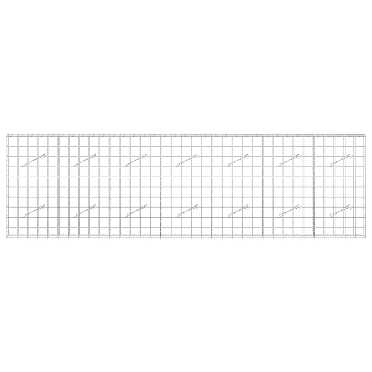 Γκαμπιόν με σύρμα 5 mm και πλέγμα 10x10 cm 350x10x100 εκ
