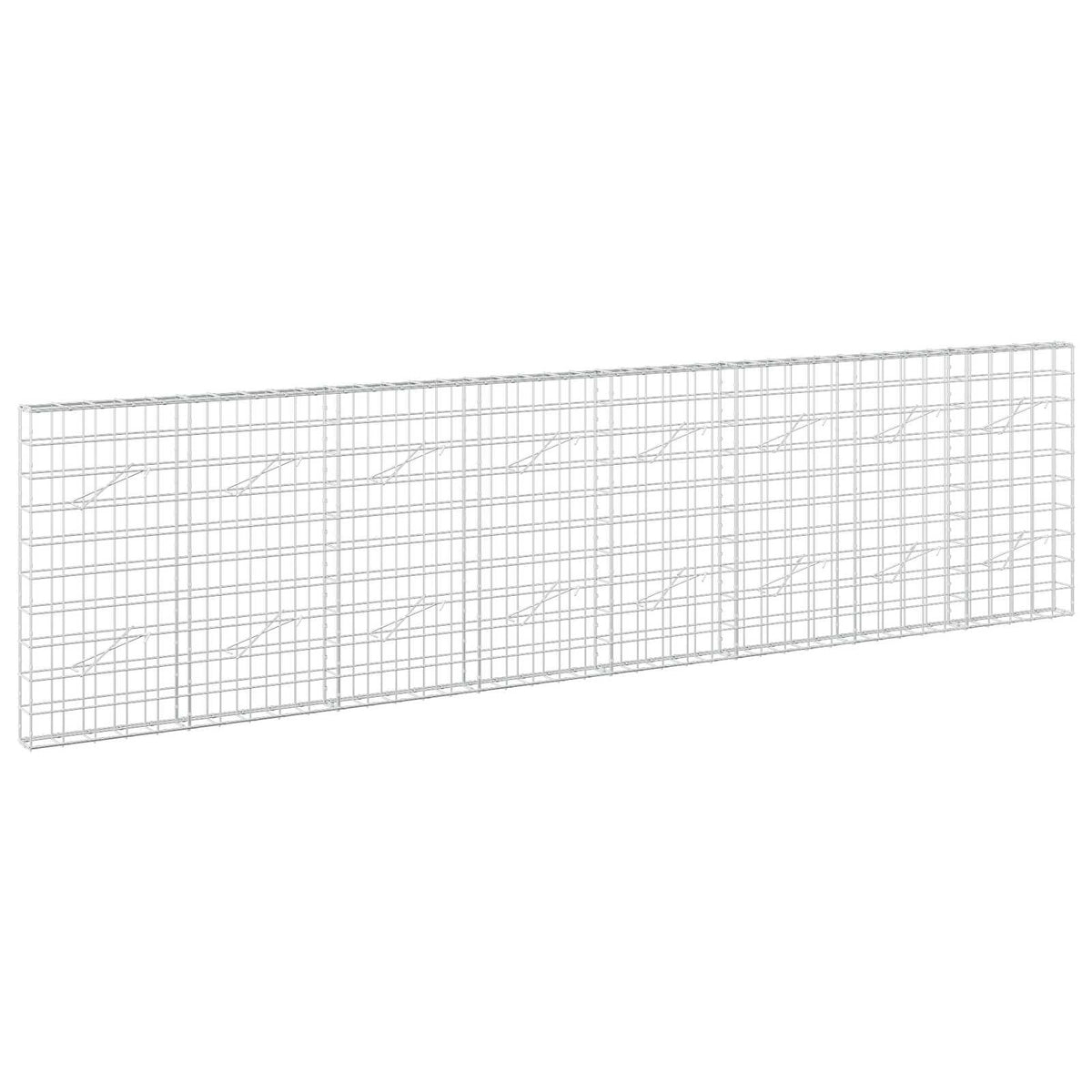 Γκαμπιόν με σύρμα 5 mm και πλέγμα 10x10 cm 400x10x100 εκ - Pakobazaar
