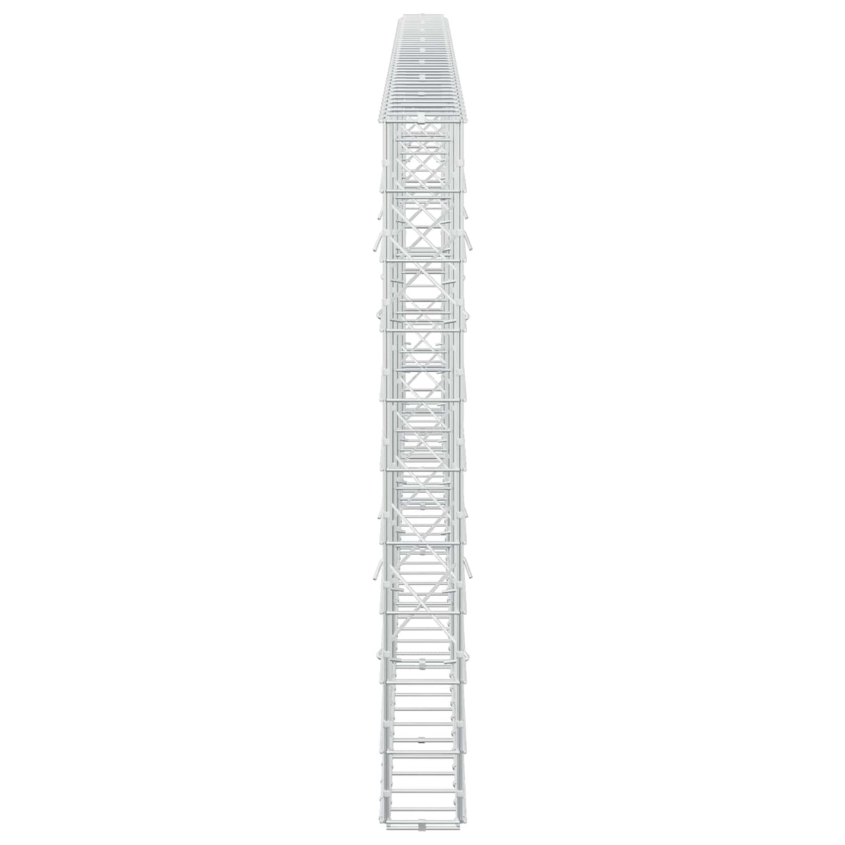 Γκαμπιόν με σύρμα 5 mm και πλέγμα 10x10 cm 400x10x100 εκ - Pakobazaar