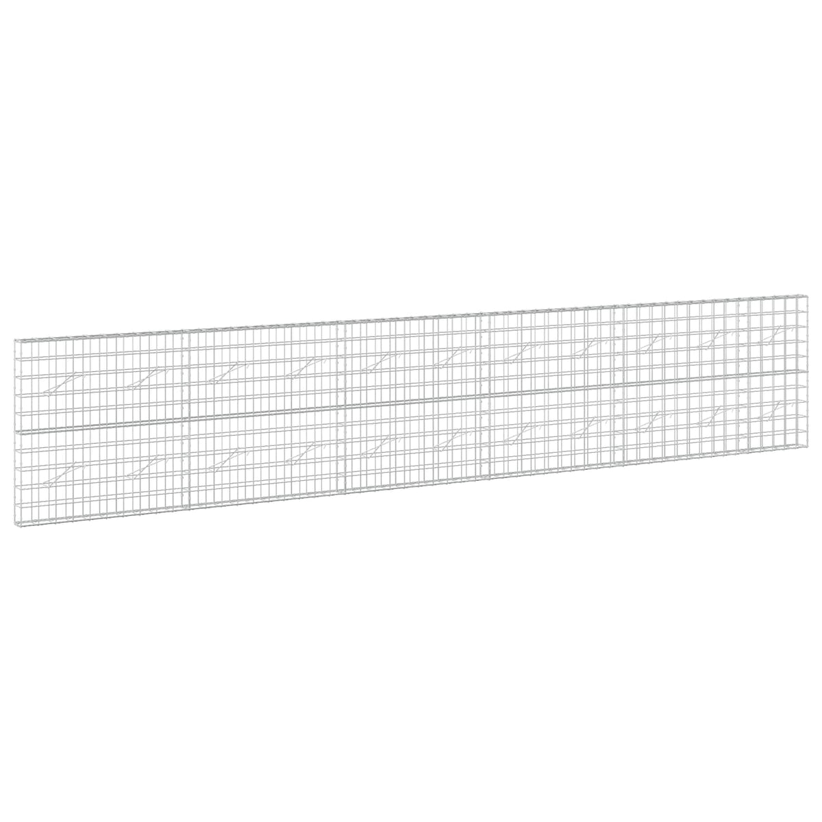 Γκαμπιόν με σύρμα 5 mm και πλέγμα 10x10 cm 550x10x100 εκ - Pakobazaar