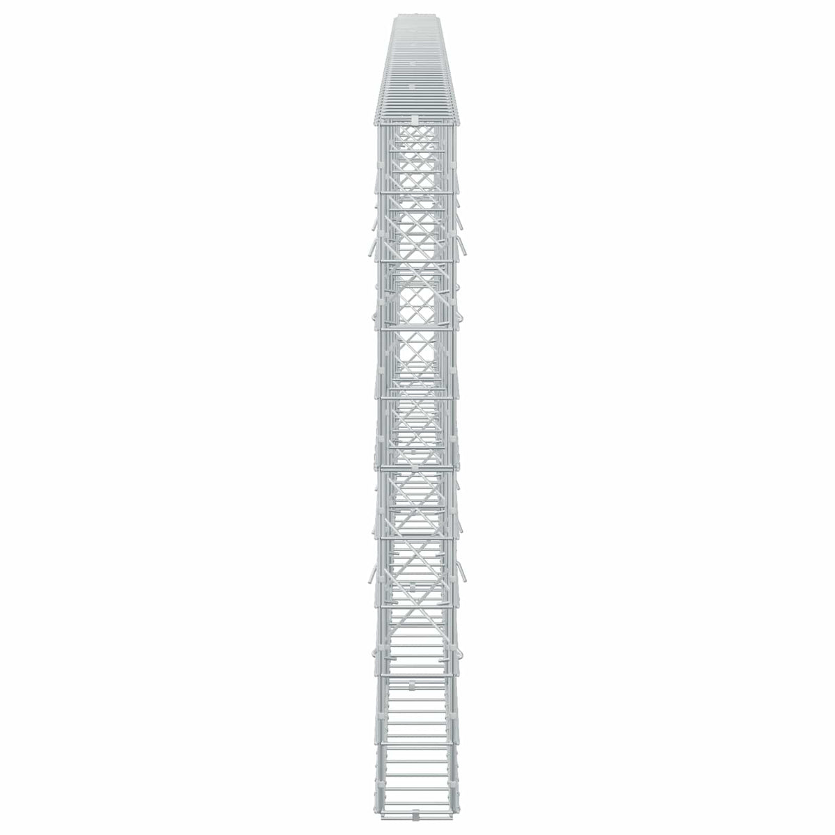 Γκαμπιόν με σύρμα 5 mm και πλέγμα 10x10 cm 550x10x100 εκ - Pakobazaar