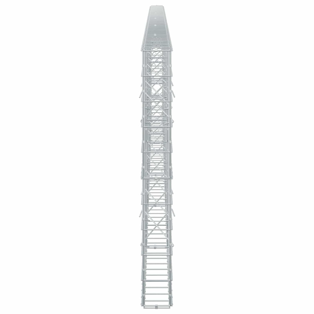 Γκαμπιόν με σύρμα 5 mm και πλέγμα 10x10 cm 600x10x100 εκ - Pakobazaar