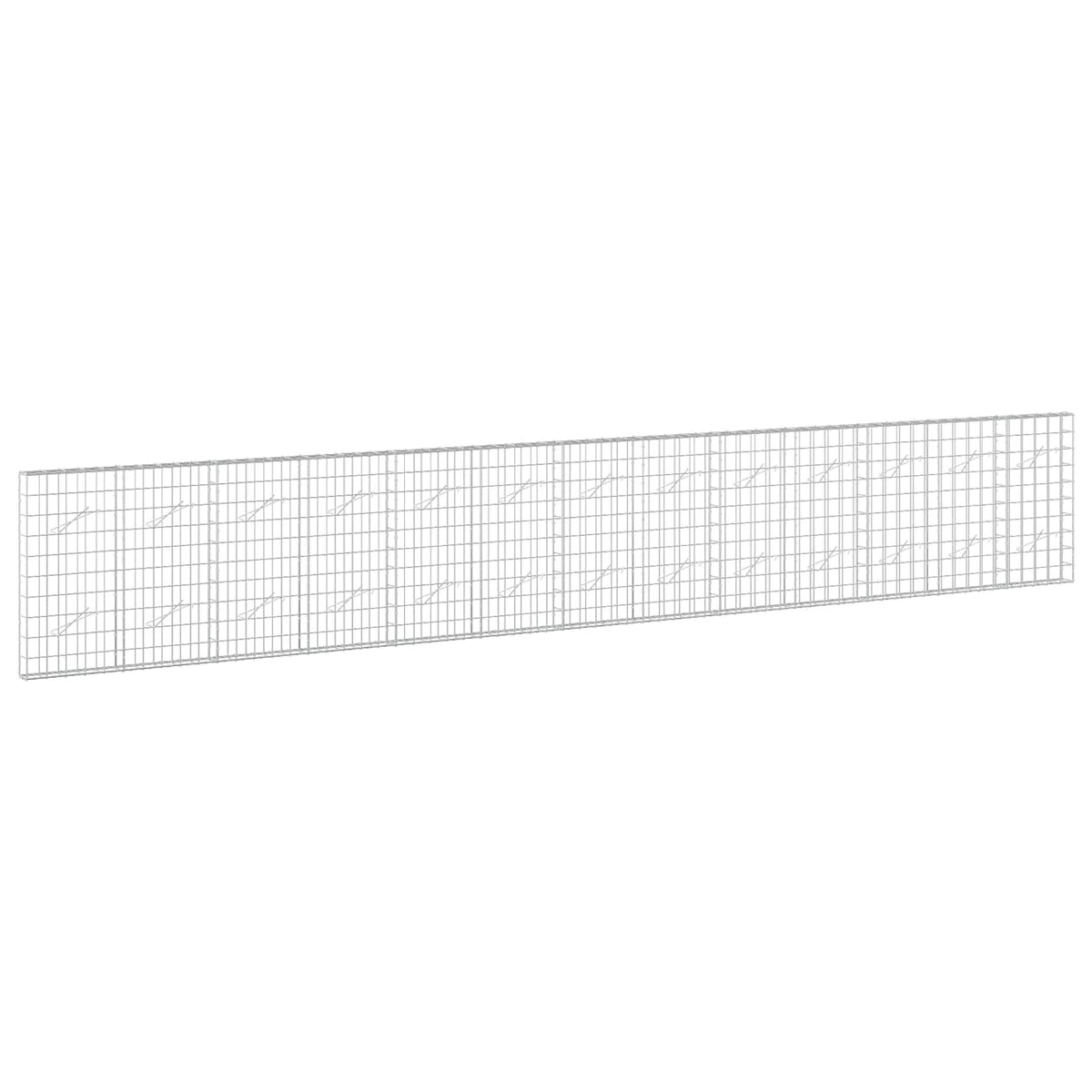 Γκαμπιόν με σύρμα 5 mm και πλέγμα 10x10 cm 650x10x100 εκ - Pakobazaar