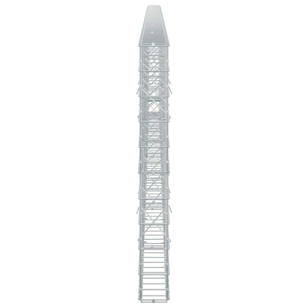 Γκαμπιόν με σύρμα 5 mm και πλέγμα 10x10 cm 700x10x100 εκ. - Pakobazaar