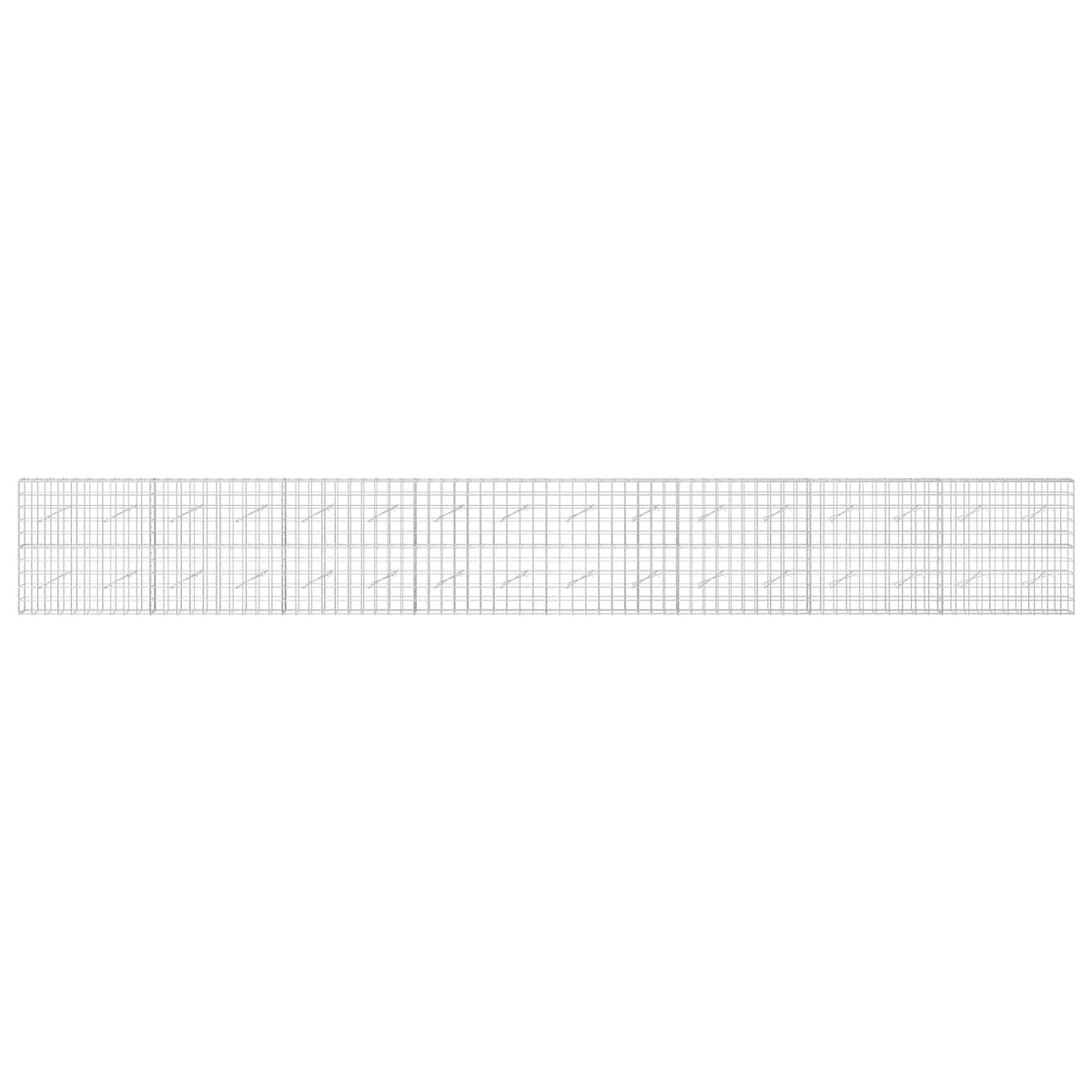 Γκαμπιόν με σύρμα 5 mm και πλέγμα 10x10 cm 800x10x100 εκ - Pakobazaar