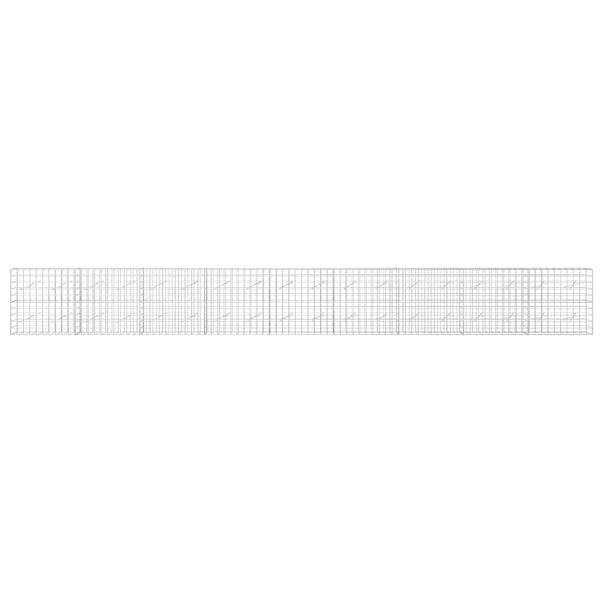 Γκαμπιόν με σύρμα 5 mm και πλέγμα 10x10 cm 900x10x100 εκ - Pakobazaar