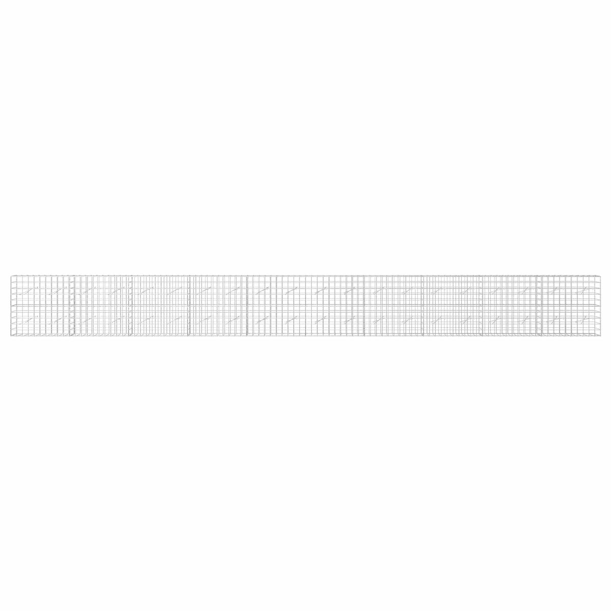 Γκαμπιόν με σύρμα 5 mm και πλέγμα 10x10 cm 1000x10x100 εκ. - Pakobazaar