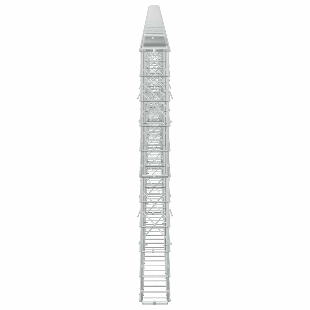 Γκαμπιόν με σύρμα 5 mm και πλέγμα 10x10 cm 1000x10x100 εκ. - Pakobazaar